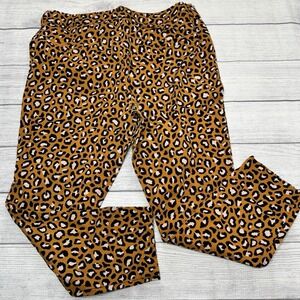 Old Navy Pixie Pants Size‎ 14 Leopard Animal Print Ankle Stretch